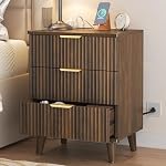 Lulive Bois 3 Table de chevet moderne, Table de lit pour chambre, Entrée