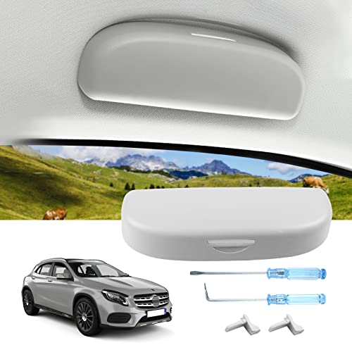 LUWU Kompatibel mit Mercedes Benz GLA Klasse X156/C-Klasse W205/A B-Klasse W246 W176/GLC SUV X253 Auto Sonnenbrillenhalter Auto Brillenhalter,Sonnenbrillenhalterung Brillenetui Organizer Zubehör