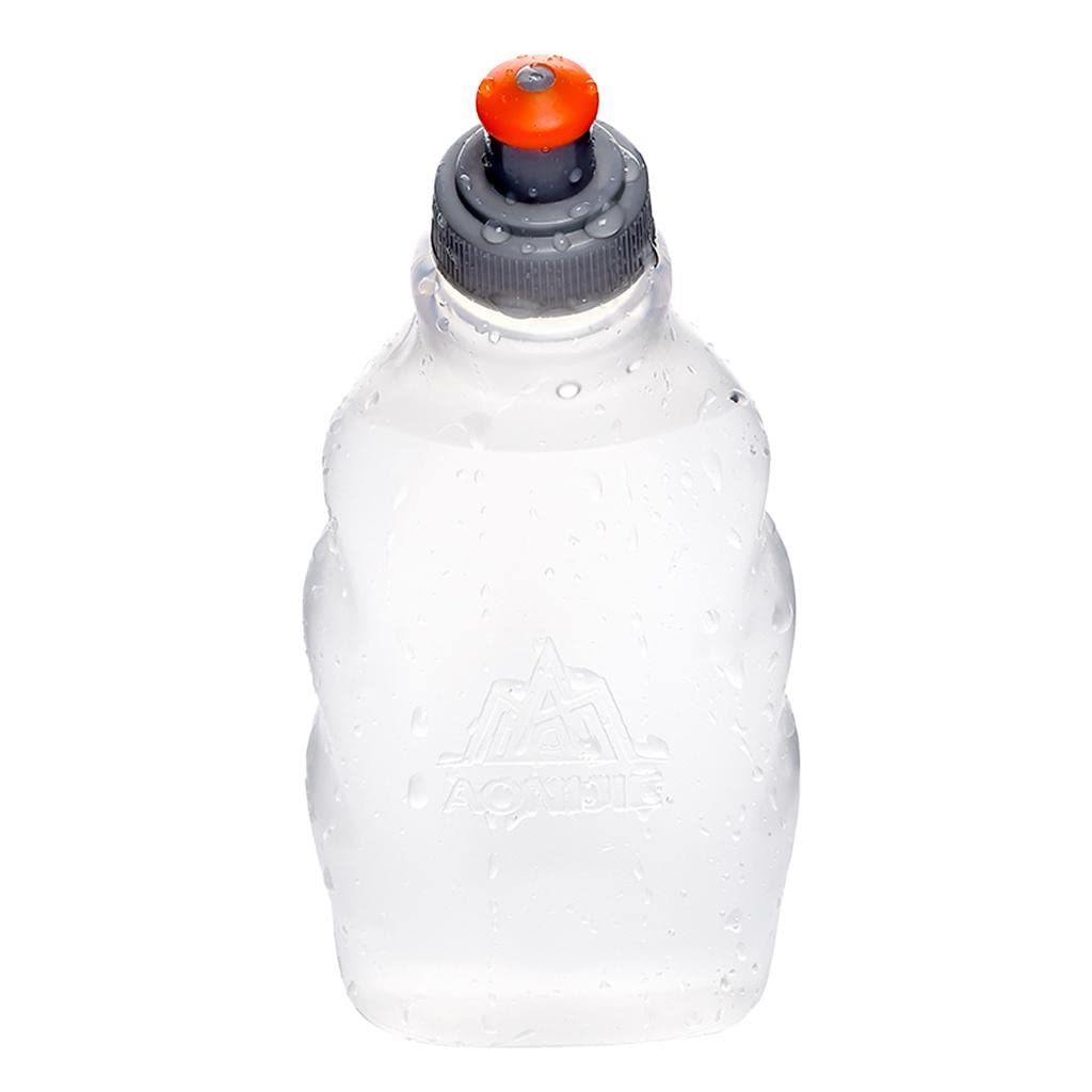 Tragbare Sport-Wasserflaschen, weich, für Radfahren, Fitness, Laufen, Trinkbecher, 250 ml, transparent, 10 Stück