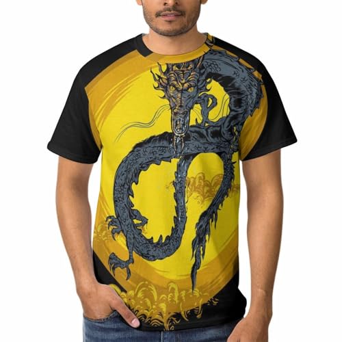 T-shirt Planète Dragon homme respirant résolvant l'inconfort des t-shirts rigides