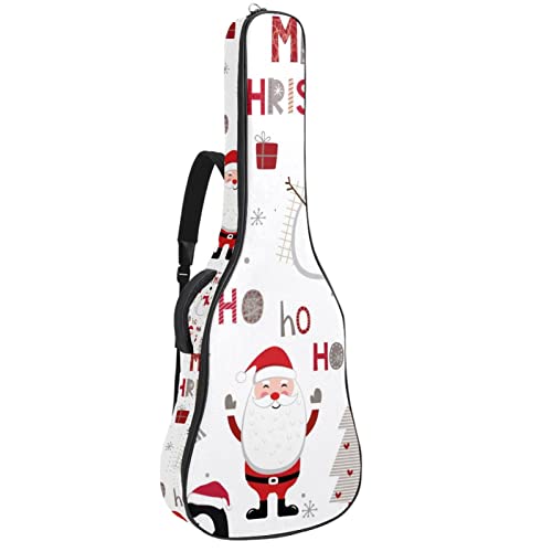Sac à dos guitare acoustique - Étui guitare classique de Noël imperméable et molletonné