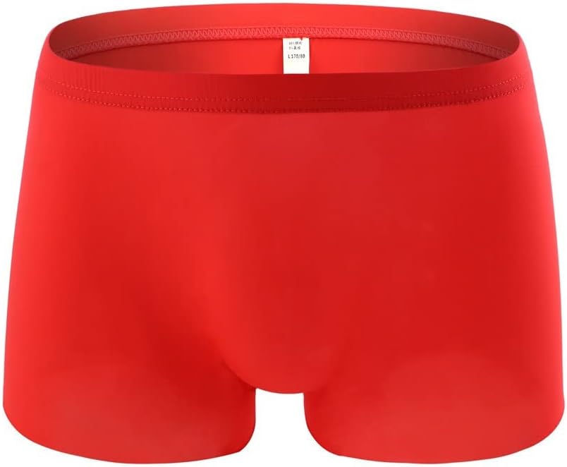Mens Boxers Soft Fashion Casual Red