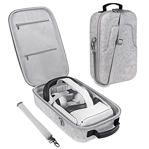 Bolsa protetora de viagem para óculos de realidade virtual com proteção de EVA para Oculus Quest 2/1