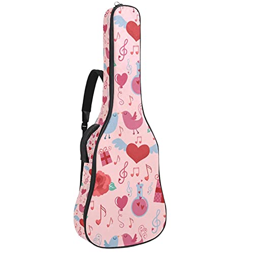 Étui pour guitare folk et classique imperméable anti-humidité avec fermeture éclair