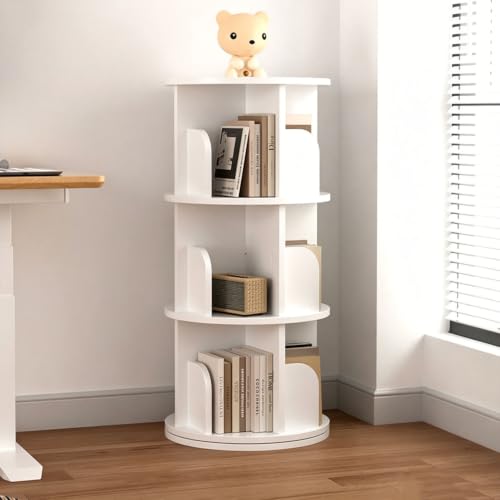 Librería giratoria soluciona falta de espacio como estantería esquinera ajustable 2