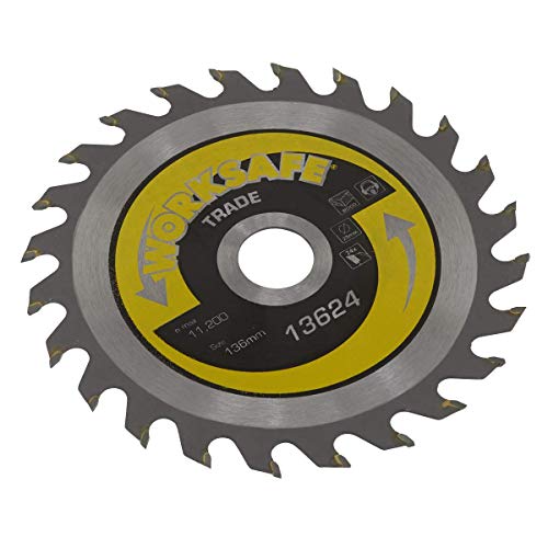 Worksafe TS13624 Ø136 x 20mm Trade Circular Saw Blade - 24tpu