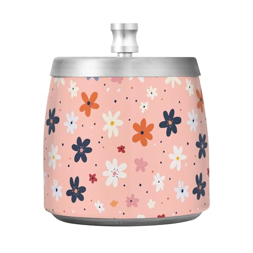 Posacenere per sigari con coperchio per esterni, patio, interno, senza fumo, antivento, per sigarette, decorazione per casa e ufficio