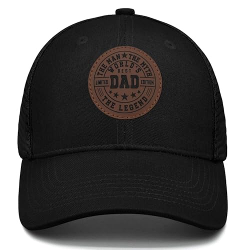 Image of Worlds Best Dad Ever Trucker Hat Fathers Day Birthday Gifts for Father Dad Papa Daddy from Daughter Son Baseball Cap