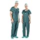 Cura Farma TNT Einweg-Uniform Kasack und Hose spezielle Gesundheitskleidung, atmungsaktiv und hypoallergen, High-Performance, sehr professionell, Uni, Grün, 10 Stück - Original (M)