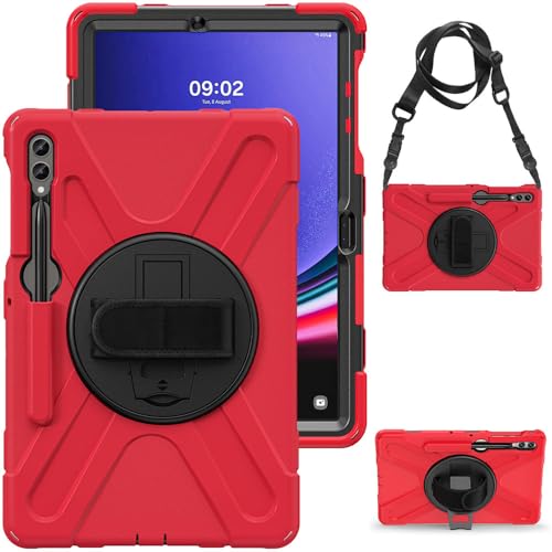 Coque Samsung Galaxy Tab S10+ X820 antichoc pour travailler et voyager les mains libres