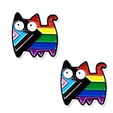 Lot de Deux Broches: Le lot comprend deux pièces pour varier les positions ou partager avec un proche. Ce duo convient aux membres de la communauté lgbt aux étudiants ou invités de cérémonie souhaitant afficher une note de couleur sur leur tenue