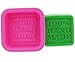 (6-Pack) Soap Molds - 100% Handmade Square Silicon - Sapone