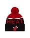 NBA Miami Heat Hwc Ne15 Sport Knit Beanie, One Size, Black