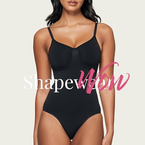 Benassie Women's Shapewear Bodysuit Tummy Control Body Shaper Seamless Sculpting Snatched Waist Body Suit