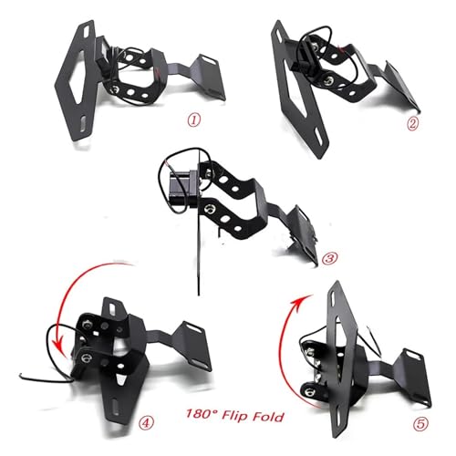 Porte-plaque arrière réglable pour moto Triumph Trident 660 - 5