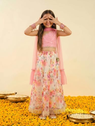 Image of Nautinati Girls Lehenga Choli Set