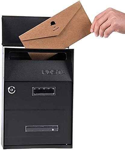 Suggestion Box Comment Collection Box Multi Purpose - Black Mailbox Wall Mountable Mailbox, Drop Box, Suggestion Box Mail Drop & Collection Boxes