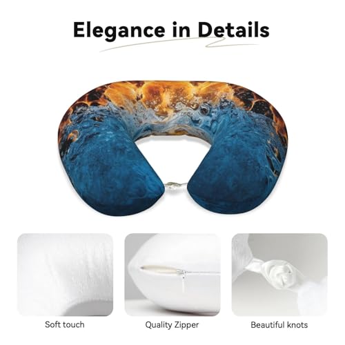 Almohada de espuma viscoelástica cervical portátil miniatura 2