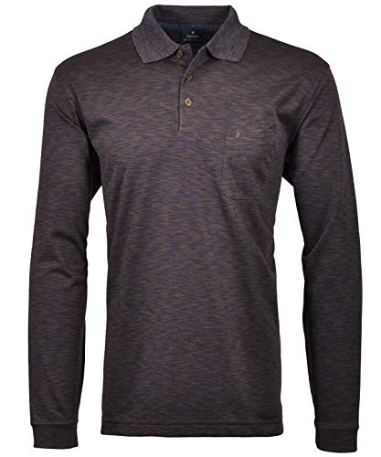 Preisvergleich Produktbild Ragman Herren Softknit-Polo Space dye XL, Blau meliert-164