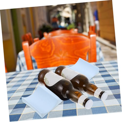 Support à Vin en PP Design Minimaliste : Module Esthétique Gain de Place 3pcs - 5