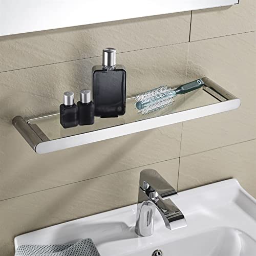 Fvrtft Floating Shelves Shower Caddy Bathroom Shelf, Glass Shelf, Bathroom Storage Organizer Shelf With Tempered Glass, Bath Shampoo Rack Wall Mount Rectangular/4 Pcs #TOP3