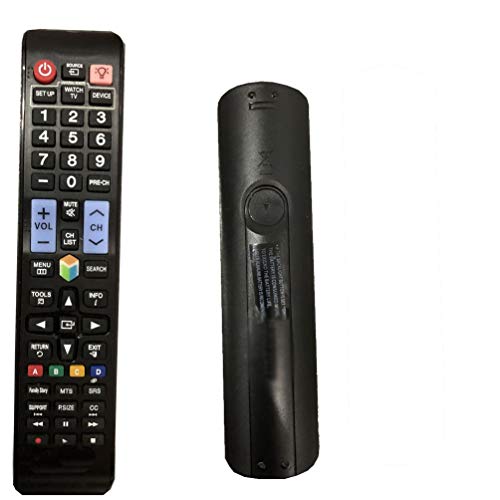 Easy Replacement Remote Control Fit For Samsung Un60F6100Af Un40H5203 Un32H5203 Un58H5005 Un40H5003 Un60H6400Af 4K Smart 3D Lcd Led Hdtv Tv #TOP1