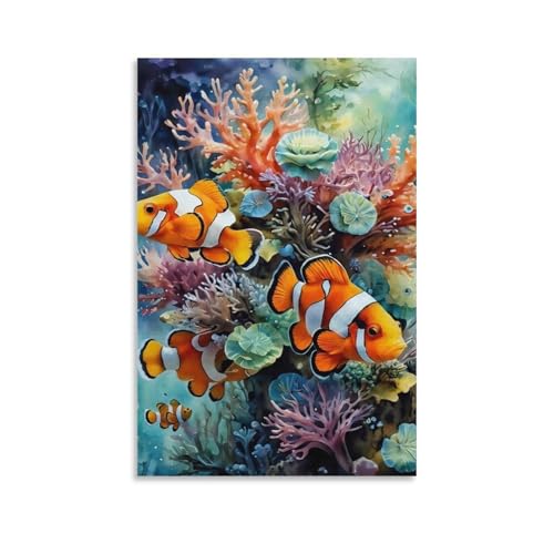 Mosaïque diamant poisson-clown pour une déco de Noël unique
