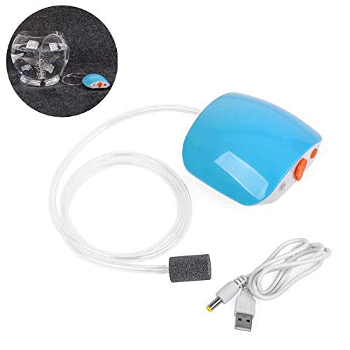 WnewTools USB Mini Filter Oxygen Air Pump Low Noise 2L/min Oxygen Pump for Fish Tank Aquarium