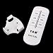 UEETEK CA 200-240V 4-way OFFON interruptor con Control remoto (blanco)