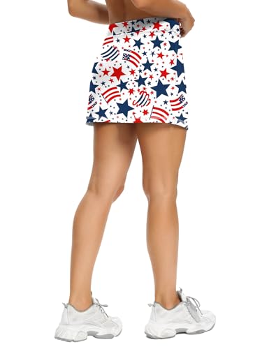 Image of LouKeith Tennis Skirts for Women Golf Athletic Activewear Skorts Mini Summer Workout Running Shorts with Pockets