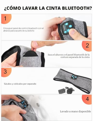 Miniatura 8 de Fulext Sleep Headphones Bluetooth Headband,Sleeping Headphones Sports Headband Headphones, Long Time Play Sleeping Headsets With Built In Speakers Perfect For Workout,Running,Yoga