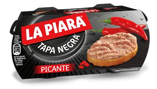 LA PIARA - PATÉ TAPA NEGRA PICANTE 2x73GR