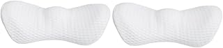 DOITOOL 2pcs back pillow back support for office chair back support pillow for chair lumbar pillow for car office chair back support waist pillow backrest waist pad Auto Accessories white