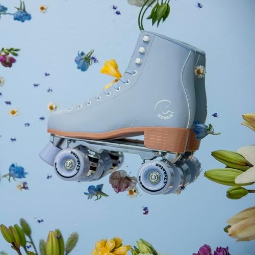 C Seven C7skates Cute Roller Skates for Girls and Adults (Bleu Brume, Women's 9 / Men's 8) — view 4