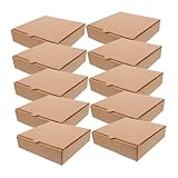 Cabilock 20 Stück Kleiner Pizzakartons Aus Verstärkter Pappe Öl Und Auslaufsicher Wärmeisolierend Für Imbiss Party