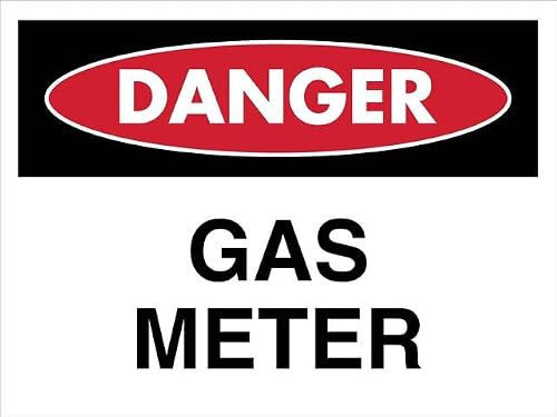 Xewazd A1650 Danger Gas Meter Retro Vintage Sign Home Bar Pub Kitchen Restaurant Wall Deocr Plaque Signs 12X8inch