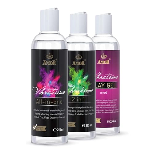 Vibratissimo Play Gel Set 3x250 ml | Set de 3 lubricantes med...