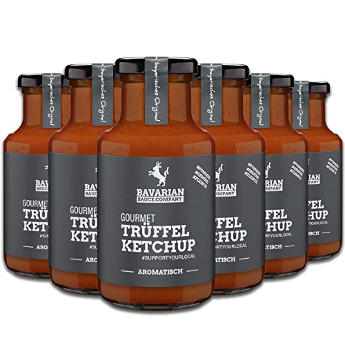 Bavarian Sauce Company Gourmet-Trüffel-Ketchup 6x250 ml | Fruchtiger Trüffel-Tomaten-Ketchup | Deutsche Herstellung | Lecker zu Pommes, Burger & Gegrilltem | Ideal für Feinschmecker Cover