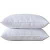HOMEFOUCS Standard Size Bamboo Fiber Pillows Pair, Medium and Soft Firmness, Hotel Pillow(48X74cm) 2 Pack