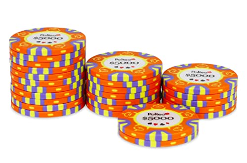 POKEO Rouleau de 25 jetons Deluxe 5000$ Cover