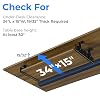 EUREKA ERGONOMIC Adjustable Keyboard Tray Under Desk, 28x11 Inch Large Slide Out Keyboard & Mouse Platform Tray, Wooden Pull Out Computer Keyboard Drawer for Typing Home Office Desk, Walnut