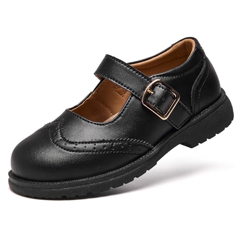 Funnydream Funnydream Girls Mary Jane Oxfords Flat Dress Shoes Black 5