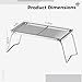 YHomU Stainless Steel Portable Grill for Campfire, Folding Grate BBQ Rack with Slanted Legs, Outdoor Cooking for Camping Hiking Picnics, Easy to Carry