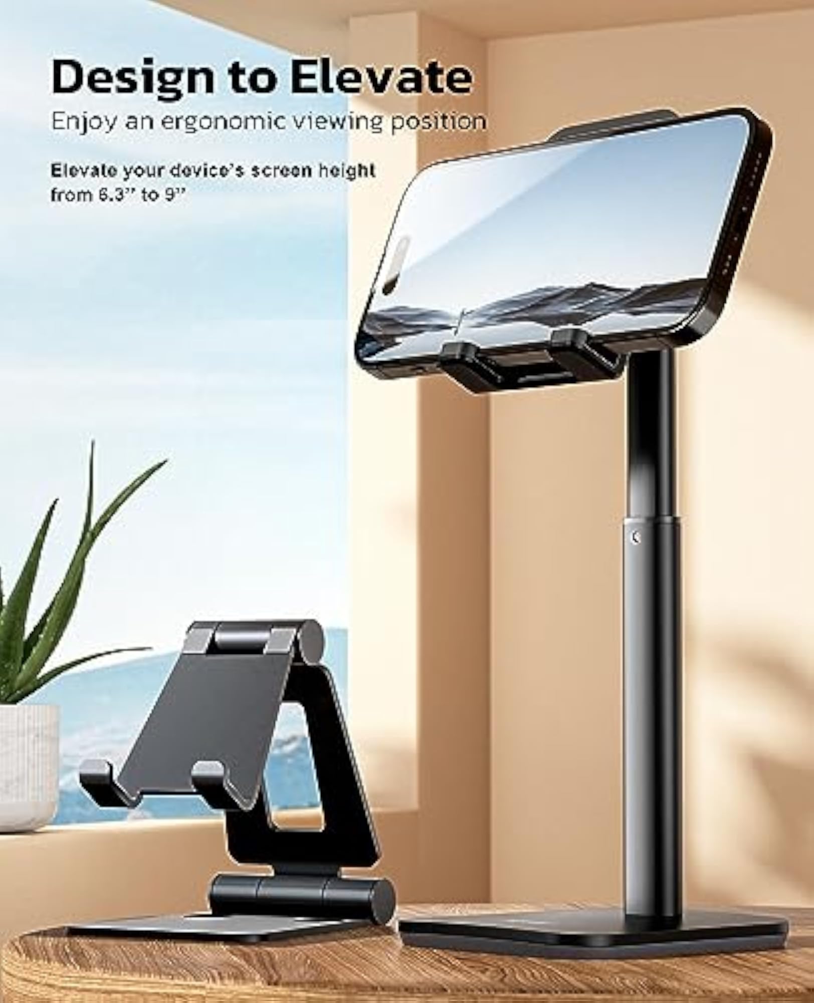 Mobile Stand for Table, Height Adjustable