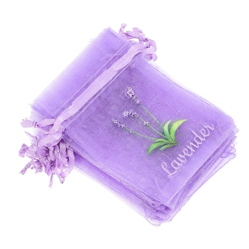 ABOOFAN 20Pcs Lavender Sachet Bags Empty Organza Pouches for Herbs Drawstring Design for Convenient Storage and Aromatic Home Infusion for Spaces