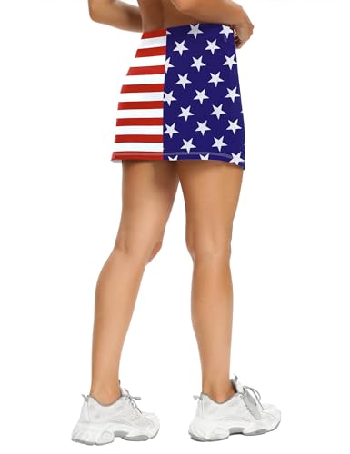 Image of LouKeith Tennis Skirts for Women Golf Athletic Activewear Skorts Mini Summer Workout Running Shorts with Pockets