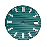 Saharuse Reloj con Esfera de 30mm diámetro, Piezas Luminosas Movimiento NH35 NH36, 1 ud(Rose)