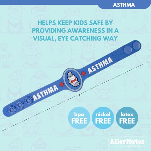 Asthma Allergy Adjustable Silicone Medical Bracelet2