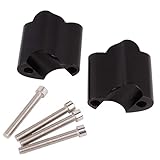 FTKDMT 2' Handlebar Risers Mount Clamp Handle Bar Riser For 1' Bar Harley Forty Eight XL1200X 2010-2020 (Black)