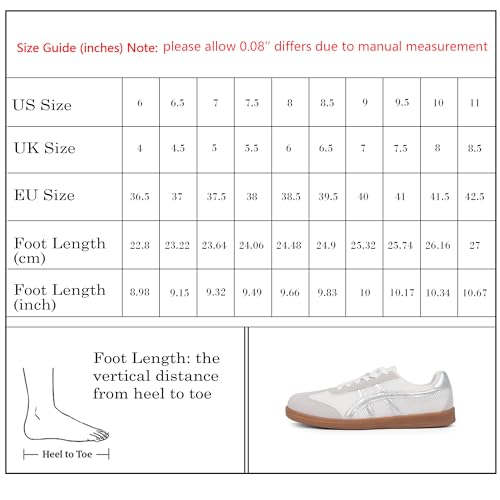 Image of Tigeridea Casual Sneakers for Women Lightweight Lace Up Tennis Shoes | Non-slip Lace Up Fashion Sneaker, Round Toe Retro Walking Shoes, 2026 Trendy Comfortable Trainers